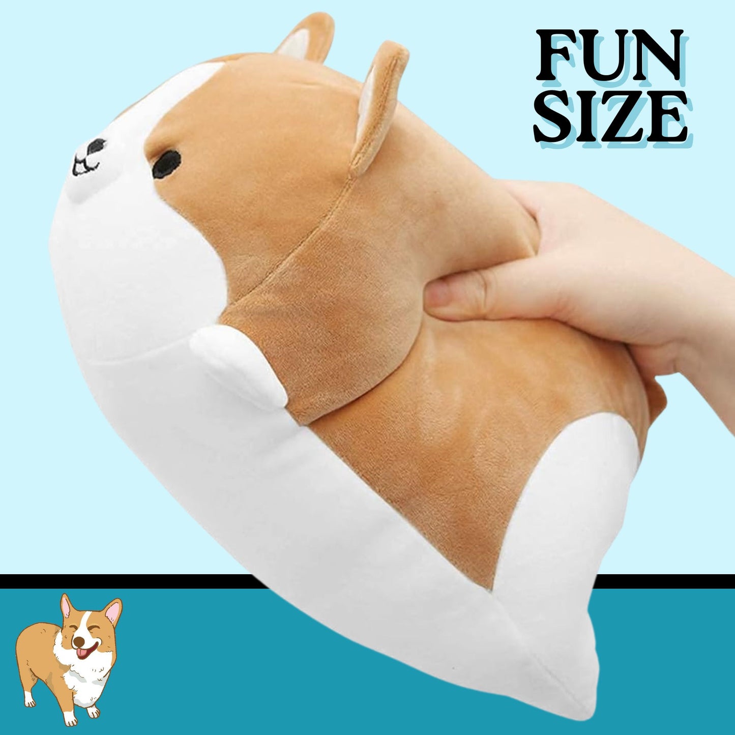 Snuggle SQUAD: The Ultimate Cuddly Corgi Plush Toy!