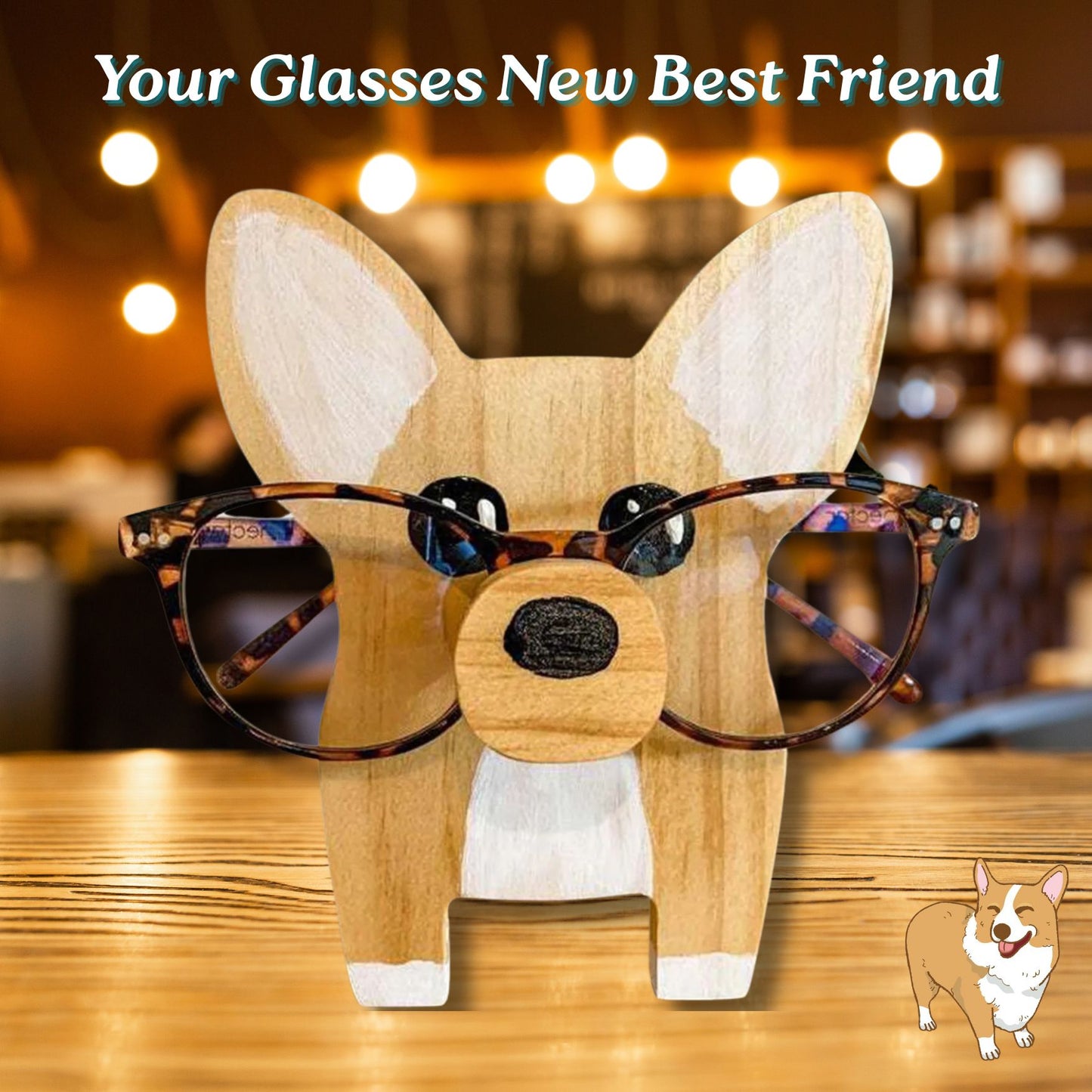 Corgi Eyeglass Stand