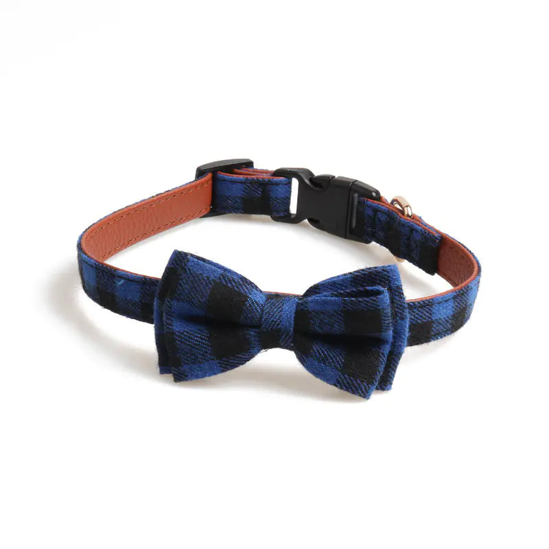 British Plaid Pet Collar for Stylish Pets