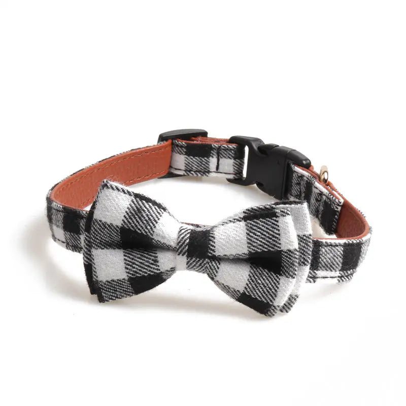 British Plaid Pet Collar for Stylish Pets