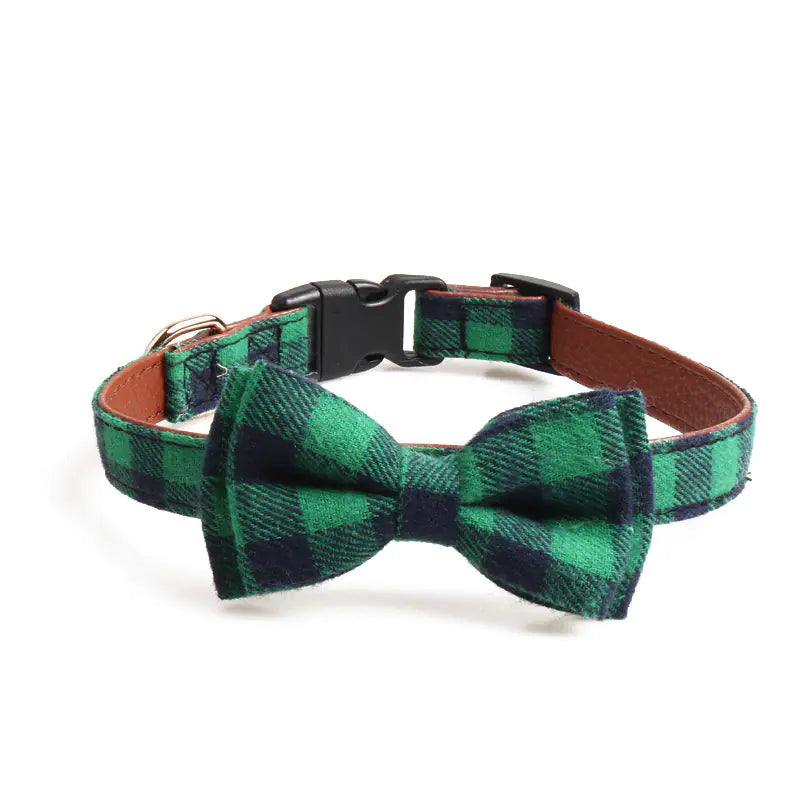 British Plaid Pet Collar for Stylish Pets