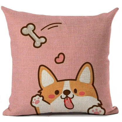 Corgi Pillow Cover