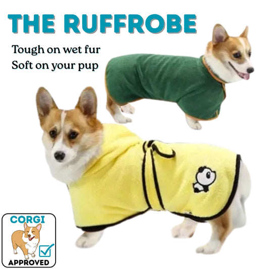 The RuffRobe - Super Absorbent Pet Bathrobe