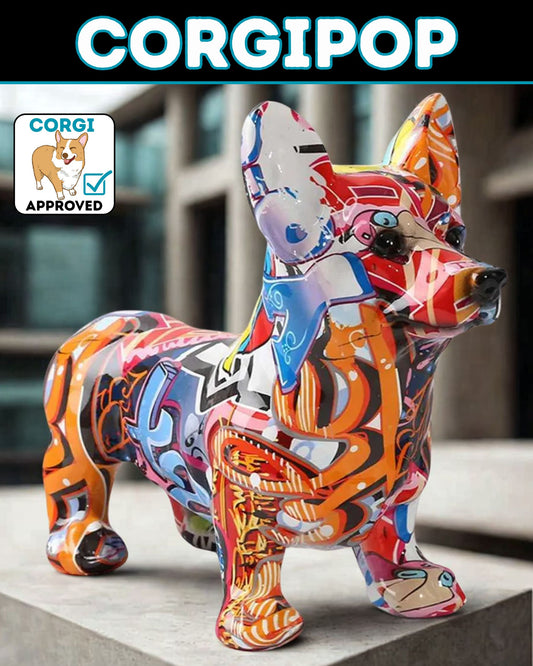 CorgiPop Painted Sculpture