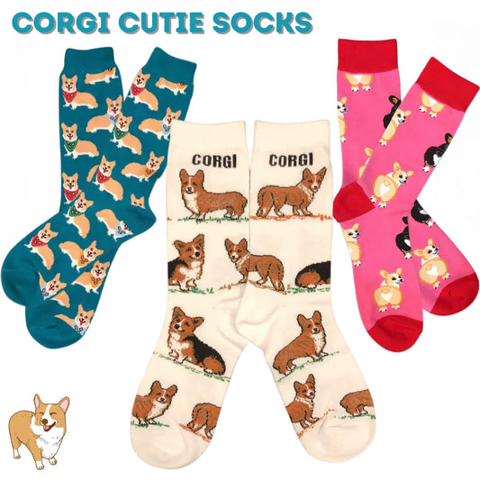 Corgi Cutie Socks 💛🍑