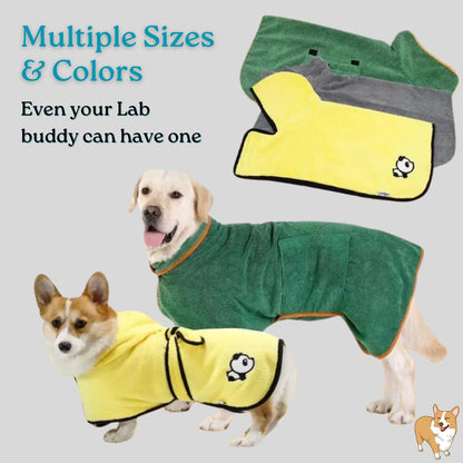 The RuffRobe - Super Absorbent Pet Bathrobe