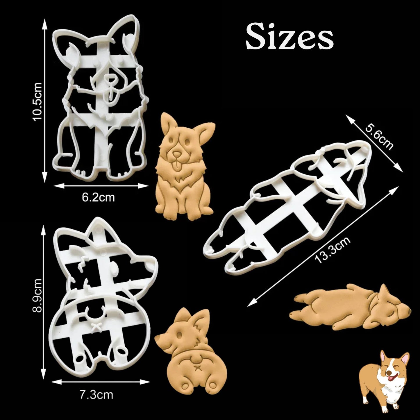 Corgi Cookie Cutter Set
