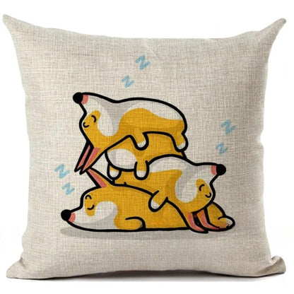 Corgi Pillow Cover