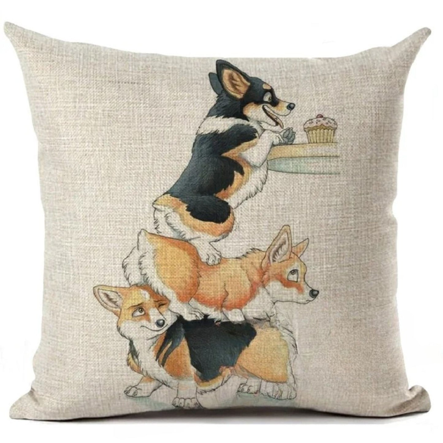 Corgi Pillow Cover