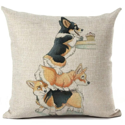 Corgi Pillow Cover