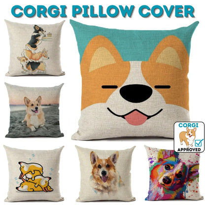 Corgi Pillow Cover