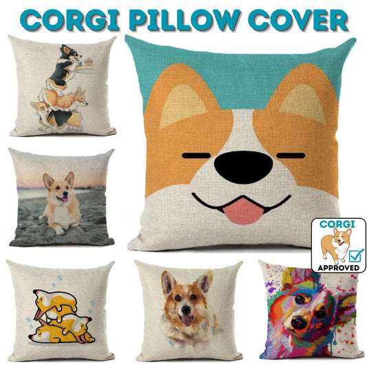 Corgi Pillow Cover