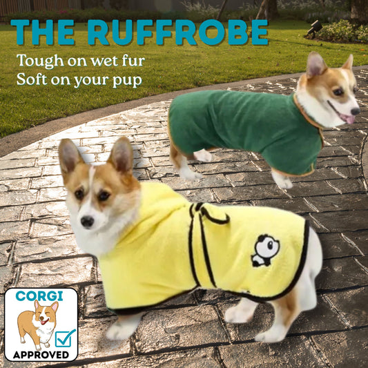 The RuffRobe - Super Absorbent Pet Bathrobe