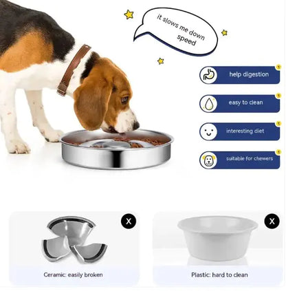 Stainless Slow Feeding Bowl