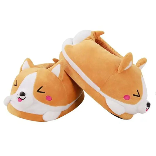 Corgi Cotton Slippers