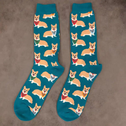 Corgi Cutie Socks 💛🍑